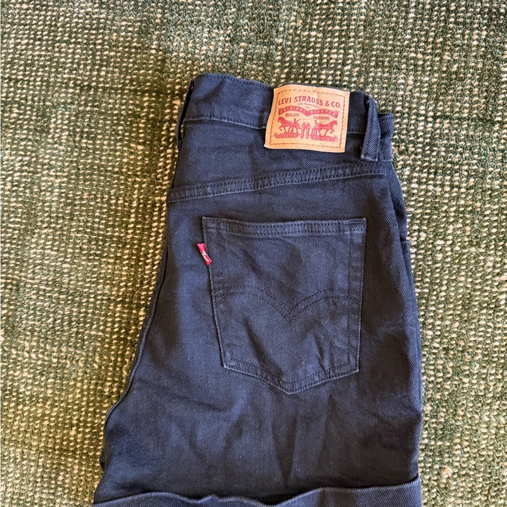 Levi's Black Jean Shorts Classic Style